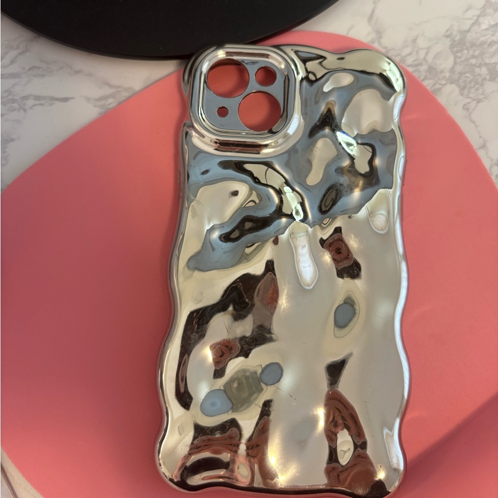 Amazon Shiny Silver Phone Case